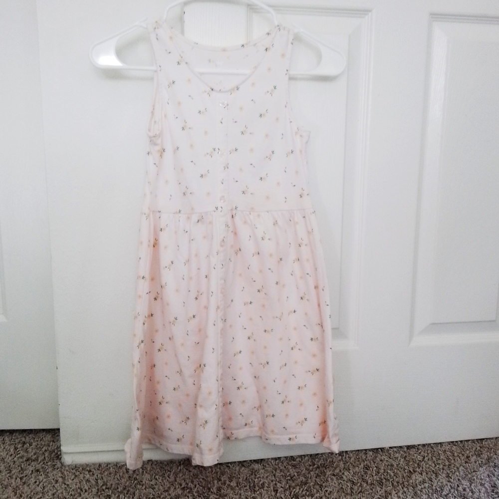 Girls pink flower dress